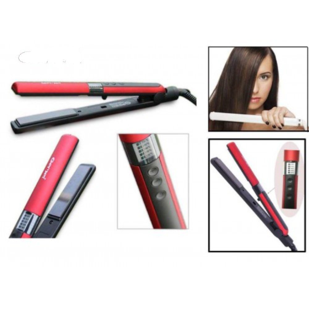 Gemei-Hair-Straightener-With-Temperature-Heating
